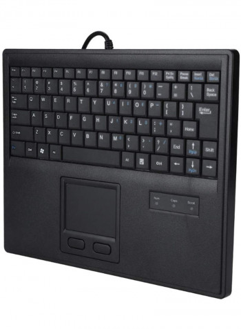 Wired Keyboard With Touchpad Black