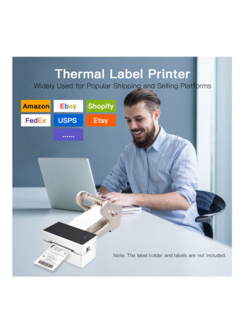 Desktop Label Printer White/Black