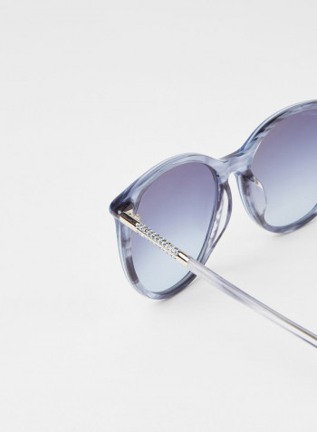 Women's Marble Effect Sunglasses - Lens Size: 57 mm