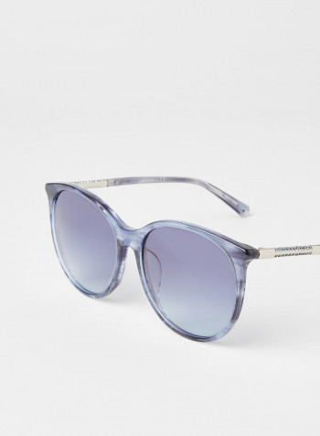 Women's Marble Effect Sunglasses - Lens Size: 57 mm