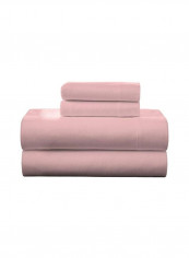 4-Piece Cotton Flannel Deep Pocket Sheet Set Rose Quartz King
