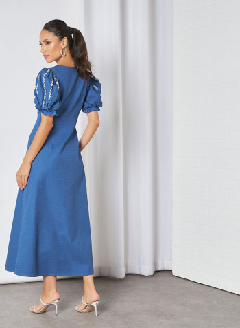 Embellished Dress Blue