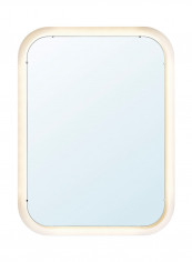 Mirror With Integrated Lighting White 80x60centimeter