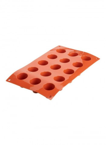 Mini Cylinder Shaped Mold Orange 11.8x7x1.5inch