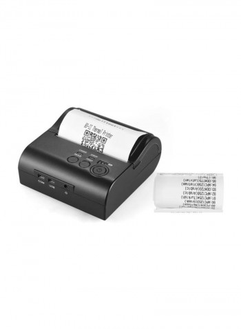 POS-8001DD Thermal Printer (UK Plug) Black