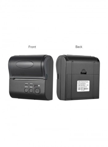 POS-8001DD Thermal Printer (UK Plug) Black