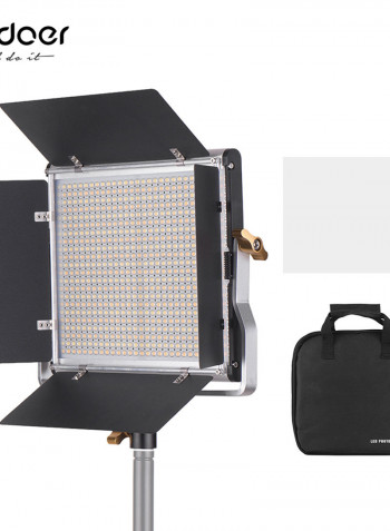 Professional LED Video Light with U Bracket and Barndoor Lighting Kit Multicolour