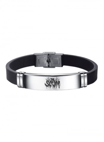 Stainless Steel Scum Engraved Bracelet