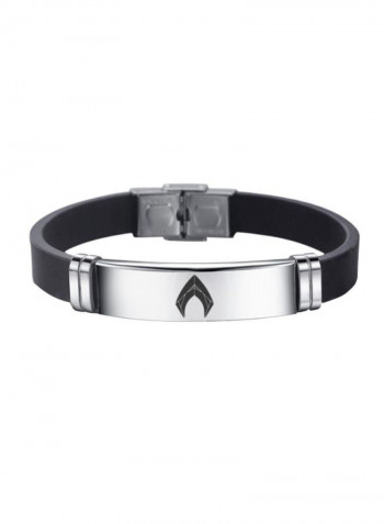Stainless Steel Silicone Aquaman Adjustable Bracelet