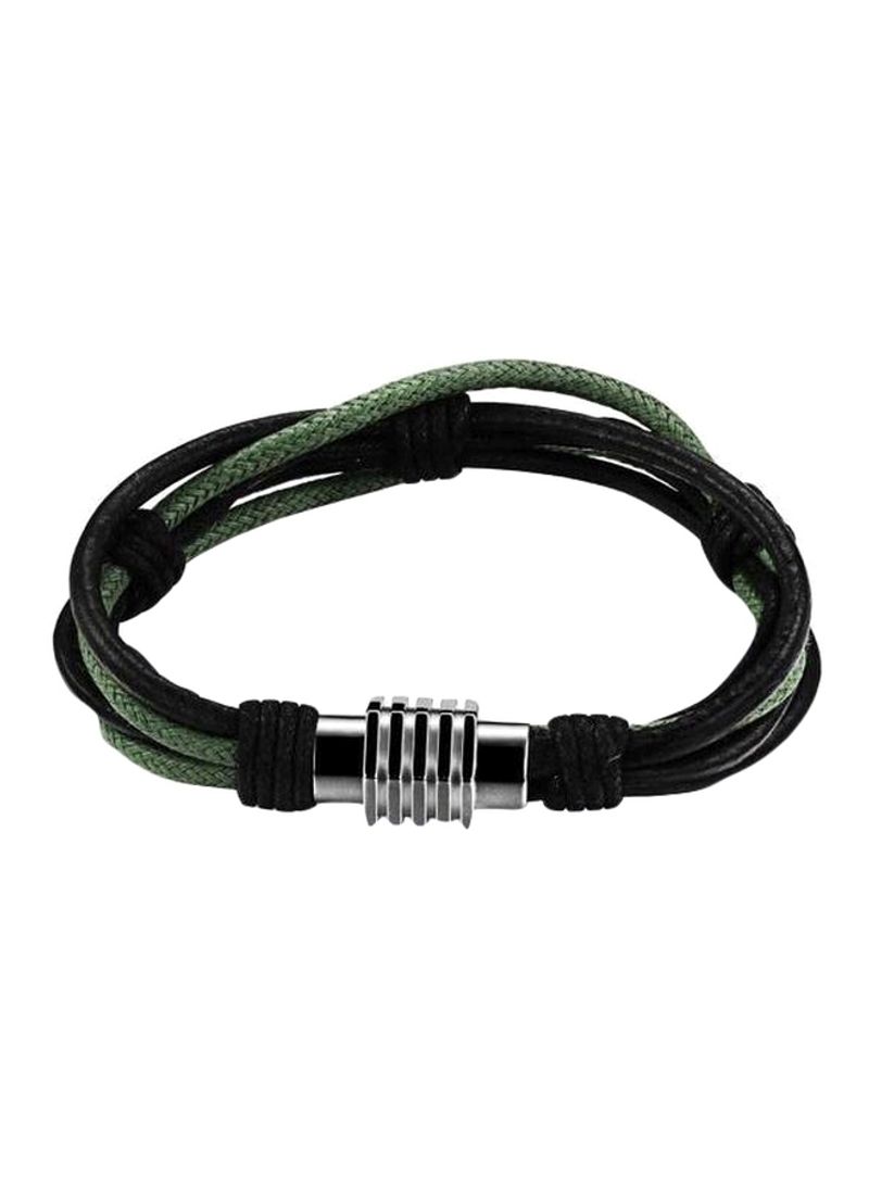 Faux Leather Rope Bracelet
