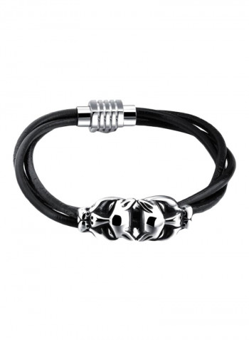 Stainless Steel Leopard Head Bracelet