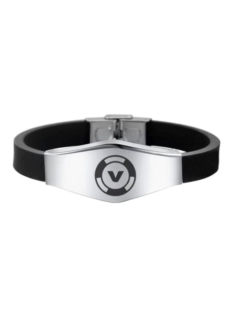 Stainless Steel Adjustable Silicone Bracelet