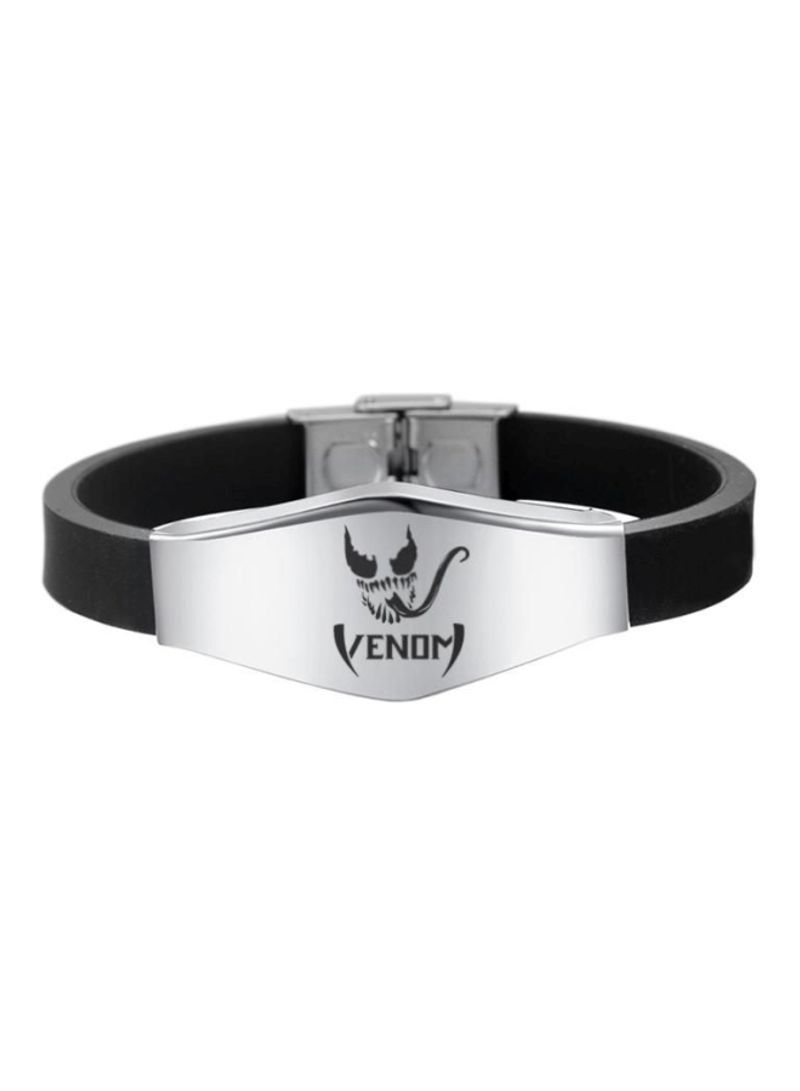 Stainless Steel Venom Spiderman Pattern Bracelet