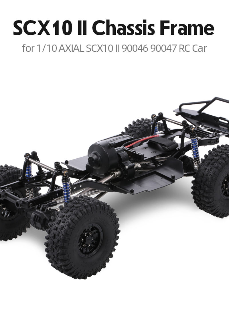313mm SCX10 II Chassis Frame With Tries For 1/10 AXIAL 90046 90047 RC Crawler 42.7 X 13.8 X 22.4cm