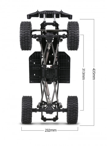 313mm SCX10 II Chassis Frame With Tries For 1/10 AXIAL 90046 90047 RC Crawler 42.7 X 13.8 X 22.4cm