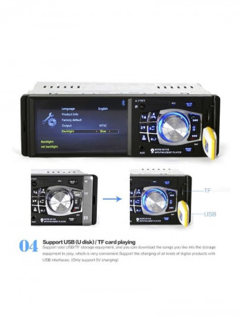 4012B 1 Din Car Stereo Player With Steering Wheel Remote Control