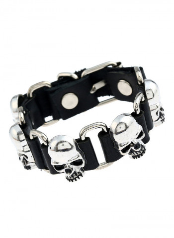 Leather Dermis And Retro Bracelet