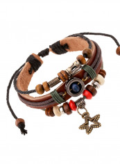 Leather Star Pendant Beaded Bracelet reviews Leather Star Pendant Beaded Bracelet