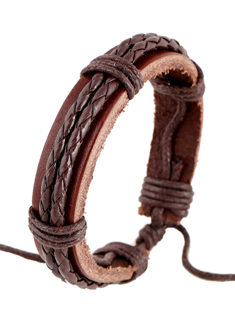 Leather Retro Knitted Bracelet