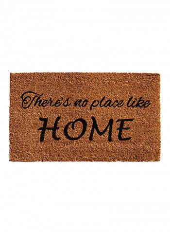 No Place Like Home Doormat Brown/Black 0.6X17X29inch