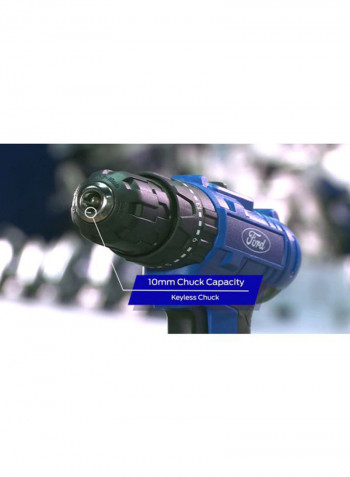 Cordless Impact Drill Blue/Black 9.8x30.8x26.4cm