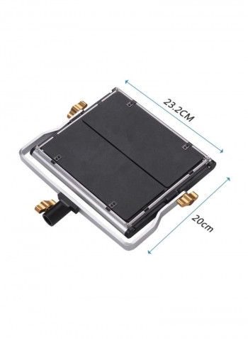 Dimmable LED Video Light Kit 23.2x20centimeter Black/Silver