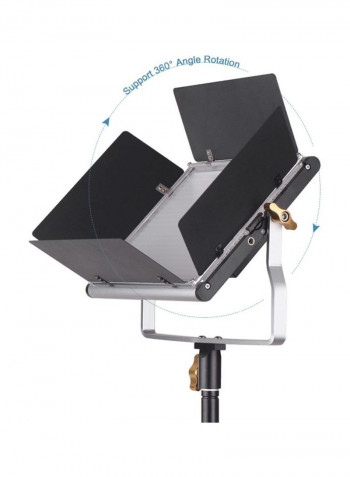 Dimmable LED Video Light Kit 23.2x20centimeter Black/Silver