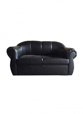 2-Seater Living Room Sofa Black 150x94x80cm