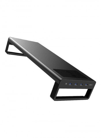 LCD Monitor Desktop Stand أسود