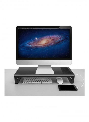 LCD Monitor Desktop Stand Black