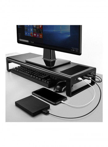 LCD Monitor Desktop Stand Black