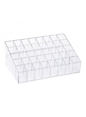 Lipstick Holder, 40 Spaces  Acrylic Lipstick Organizer Display Stand Cosmetic Makeup Organizer for Lipstick, Brushes, Bottles, and More Clear