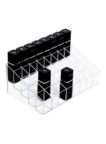 Lipstick Holder, 40 Spaces  Acrylic Lipstick Organizer Display Stand Cosmetic Makeup Organizer for Lipstick, Brushes, Bottles, and More Clear