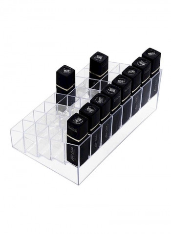 Lipstick Holder, 40 Spaces  Acrylic Lipstick Organizer Display Stand Cosmetic Makeup Organizer for Lipstick, Brushes, Bottles, and More Clear