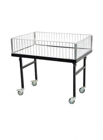 Basket Storage Bin Silver 80x90centimeter