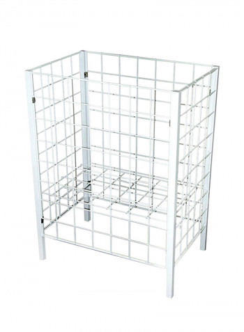 Basket Storage Bin White 90x65centimeter
