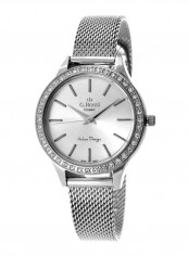 Women's Seila Round Shape Stainless Steel Analog Watch C10482B2-3C1