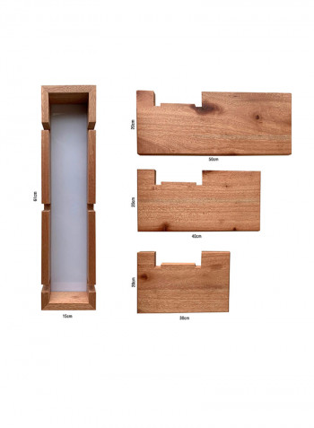 Bedside Lamp Table Brown