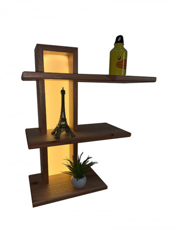 Bedside Lamp Table Brown