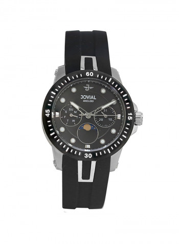 Women's Casual Rubber Chronograph Wrist Watch 18511 LSRC 13-E