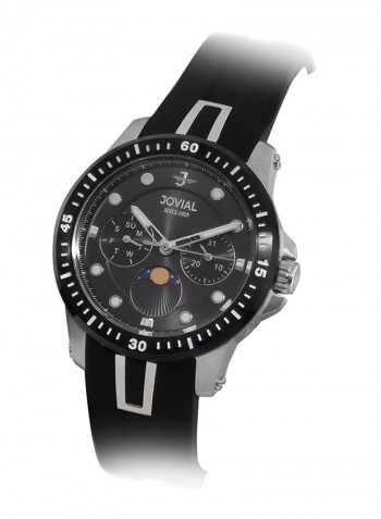 Women's Casual Rubber Chronograph Wrist Watch 18511 LSRC 13-E
