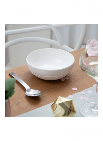 4-Piece It's My Match Leaf Bowl Set White 170x65millimeter