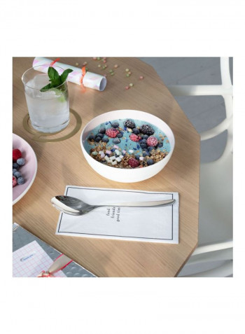 4-Piece It's My Match Leaf Bowl Set White 170x65millimeter