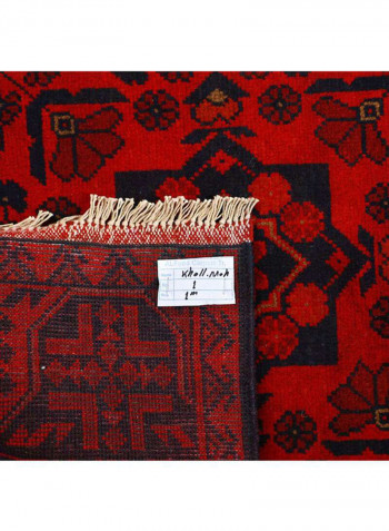 Al Fuad Beautiful Vegetable Dyed Caucasian Afghan Woollen Rug Multicolour 2.5x4feet