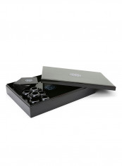 24-Piece Rectangular Place Mat, Square Coaster And Round Napkin Rings Black