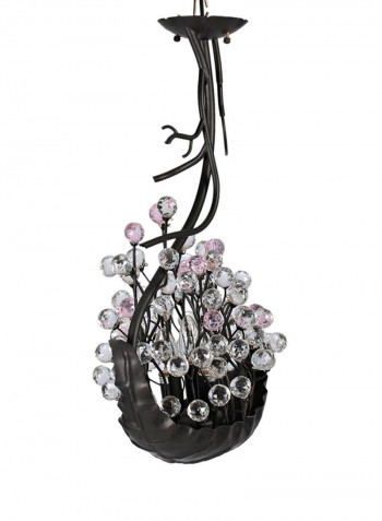Boat Of Love Chandelier Black/White/Pink 65x35centimeter