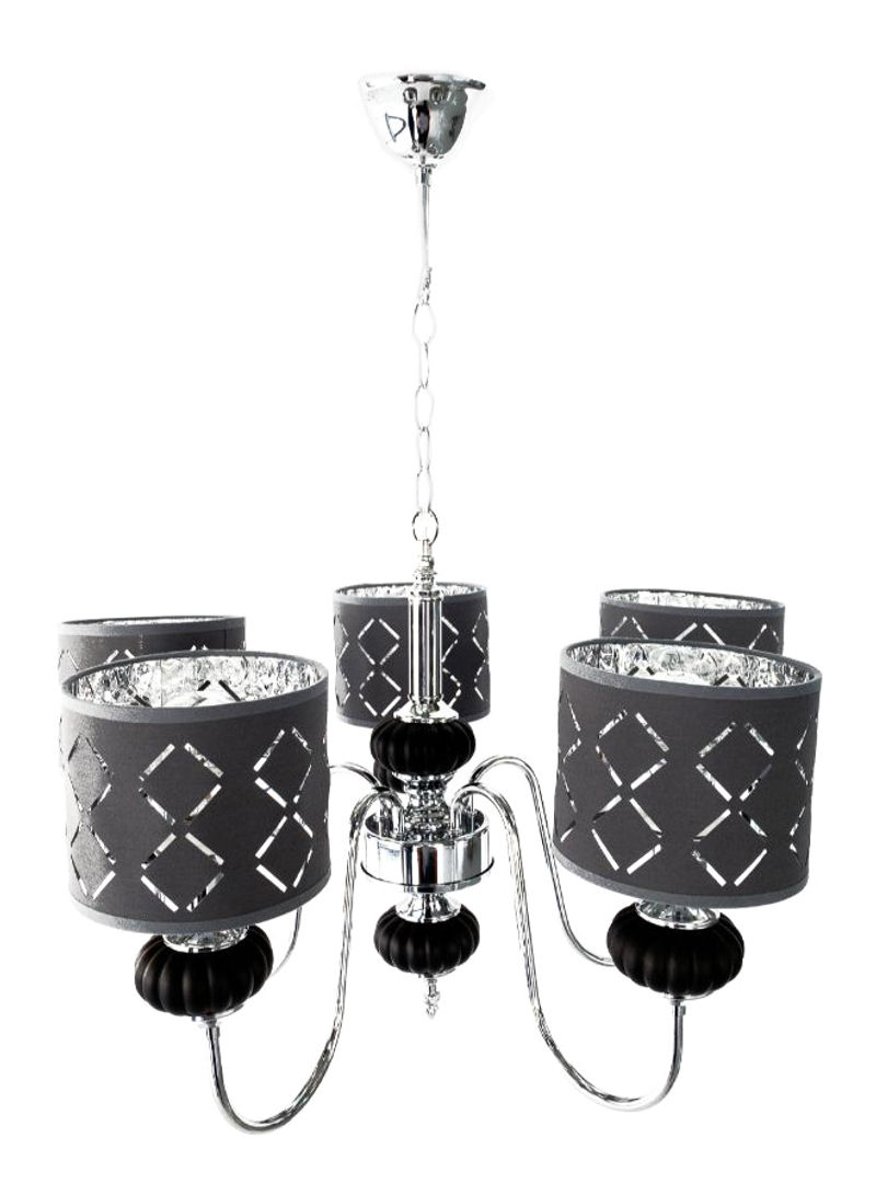 Decorative Chandelier Light Black/Silver/Grey 40centimeter