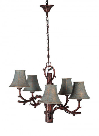 Quadruple Shade Chandelier Bronze/Grey 60x50centimeter