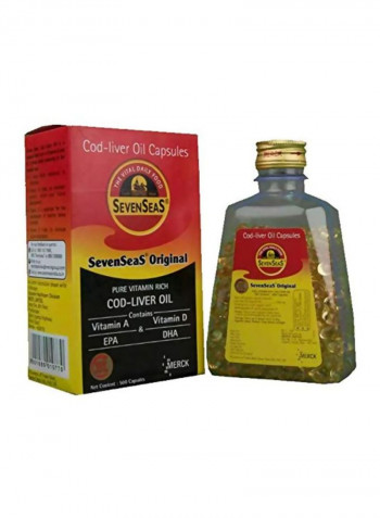 Pack Of 3 Cod Liver Oil Capsules - 500 Softgel Capsules