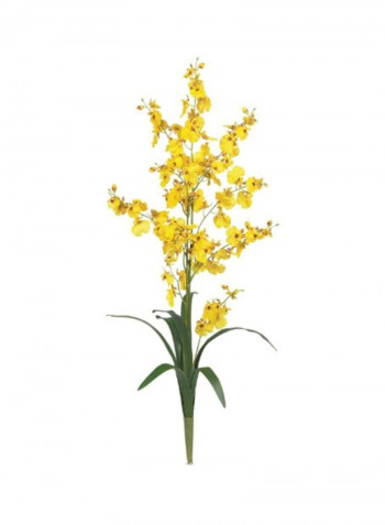 12-Piece Dancing Lady Artificial Flower Set Yellow/Green